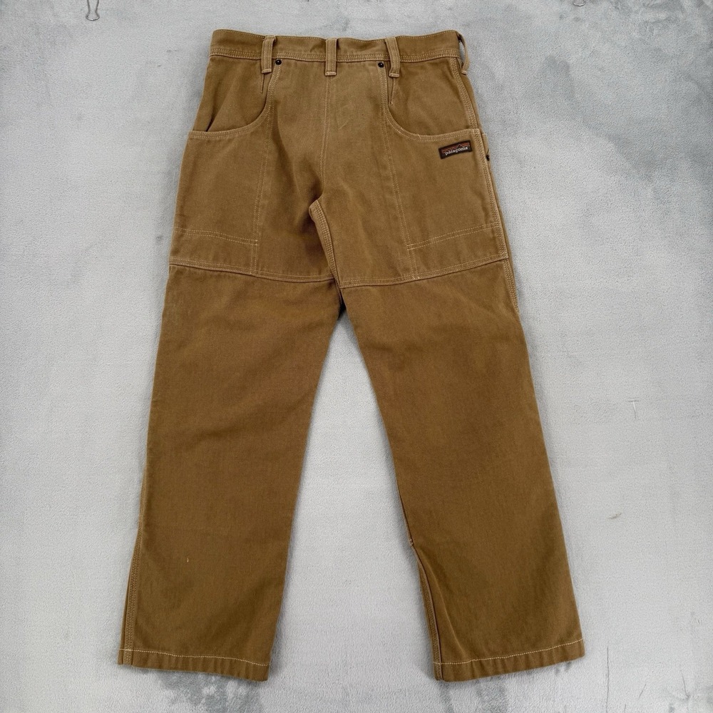 Patagonia Pants Womens 30 Iron Forge Hemp Canvas Double Knees Brown Outdoor - Picture 5 of 15